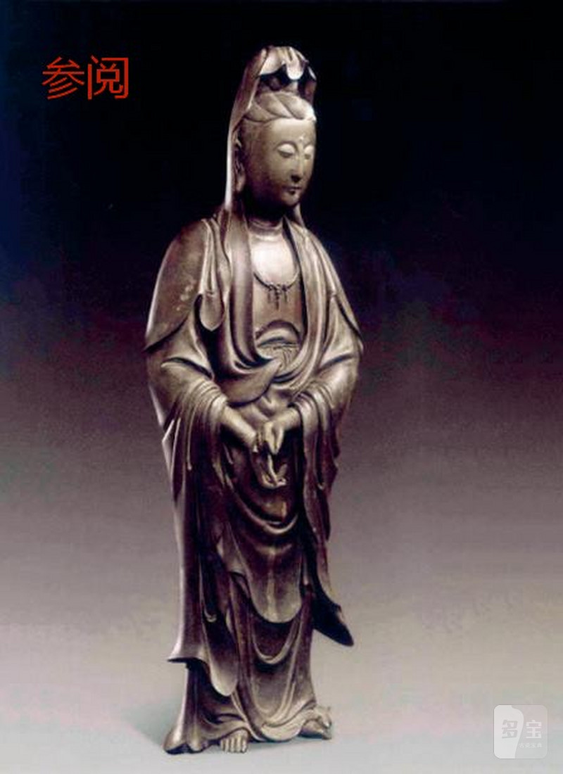 清早期 观音菩萨立像 - 图8